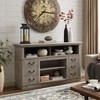 TIRAMISUBEST Mid Century Modern TV Stand & Entertainment Center with Shelf,Retro TV Stand with Storage for TVs up to 65'' - 3 of 4