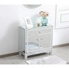 Elegant Lighting 29 inch mirrored cabinet in white - 4 of 4