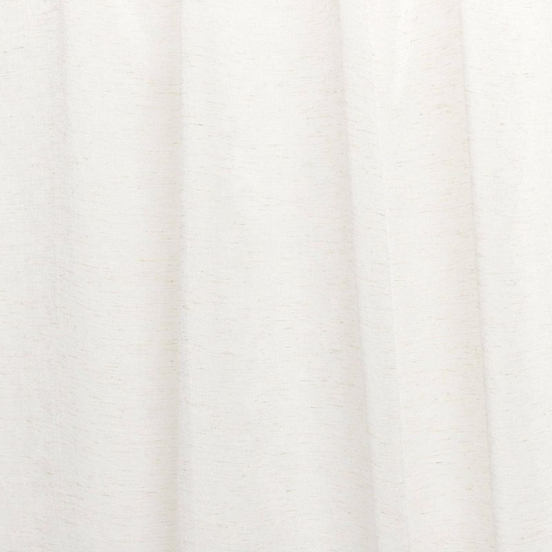 Set of 2 Duncan Braided Tab Top Sheer Curtain Panels Natural - Exclusive Home, 3 of 9