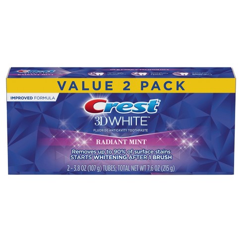 Crest 3D White Whitening Toothpaste, Radiant Mint - image 1 of 4