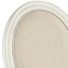 55 Downing Street Aiden Wood Bar Stool Cream 23 1/2" High Farmhouse Rustic Almond Linen Cushion with Backrest Footrest for Kitchen Counter Island Shed - 3 of 4