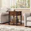 Entryway Table, Console Table with 3 Storage Drawers, 3 Tier Industrial Sofa Table, Behind Couch Table for Entry, Living Room - 3 of 4