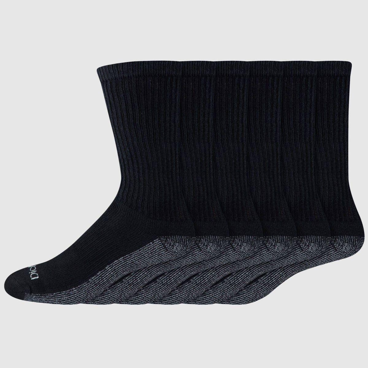 Dickies Men's Big & Tall Dri-Tech Crew Socks 6pk - 12-15 - thumbnail 6