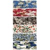 Wrapables Boho Vintage Floral Elastic Headbands for Sports, Yoga, Workouts, Facials (Set of 6), (Knotted) Harvest - 3 of 4