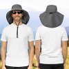 SUN CUBE Wide Brim Sun Hat with Neck Flap, UPF50+ Hiking Safari Fishing Hat for Womens, Sun Protection Beach Hat - 3 of 4
