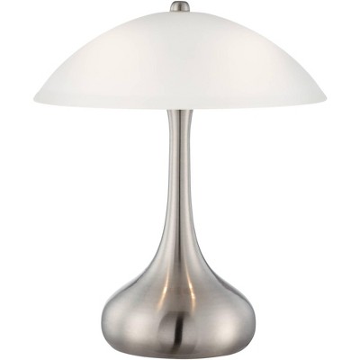 white glass lamp table