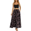 Women's Flowy High-Waist Maxi Skirt - Summer Pleated Long Skirt with Pockets - 2 of 4