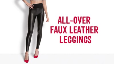  MFJESEAA Faux Leather Leggings for Women High Waist