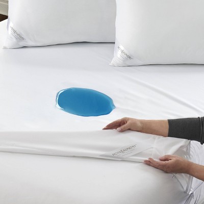 Hotel Laundry Twin 8" to 12" Waterproof Mattress Encasement Set Pillow Zipper Protectors: Knitted Polyester, Machine Washable