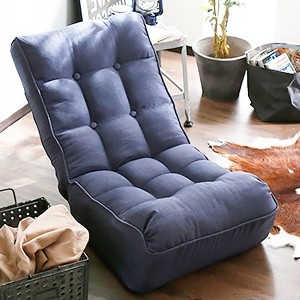 GDFStudio Lucan Modern Upholstered Tufted Adjustable Backrest  Chair with Ottoman - 1 of 4