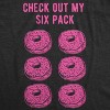 Mens Check Out My Six Pack T shirt Funny Workout Donuts Graphic Humor Gym Tee - Crazy Dog Men's T Shirt - image 2 of 4