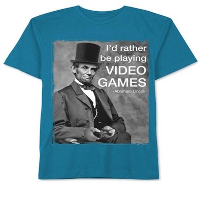 Jem Boys Abe Lincoln Video Game Graphic T-Shirt