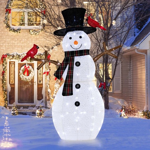 1/2/3 CHRISTMAS HOLIDAY Outdoor Snowman Decorating Kit Making