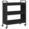 vidaXL Kitchen Trolley Black 27.6 in.x11.8 in.x32.3 in. Engineered Wood - 2 of 4