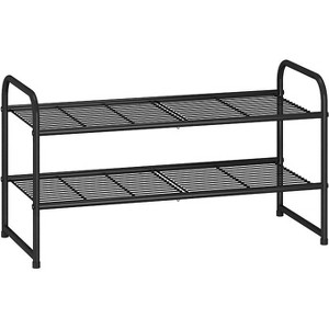 Simple Trending 2-Tier Stackable Shoe Rack Black - 1 of 1