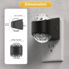 YANSUN 2W Plug-In Light-Control Night Light with Up-and-Down Projection and Diamond Lens - 3 of 4