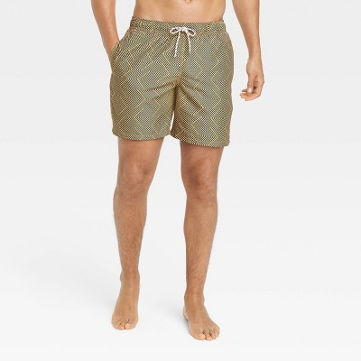 Burberry Monogram-print Knee-length Swim Shorts in Blue for Men