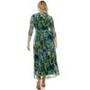 Harlow & Rose Womens 3/4 Sleeve Faux Wrap Maxi Dress - 3 of 3