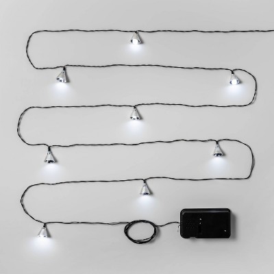 12ct LED Sound and Motion Strobe Halloween String Lights White - Hyde & EEK! Boutique™