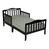 NicBex Twin Size Simple Wood Toddler Bed with Wooden Slats Headboard & Safety Rail,Cute Platform Bed for Kids Room - 3 of 4