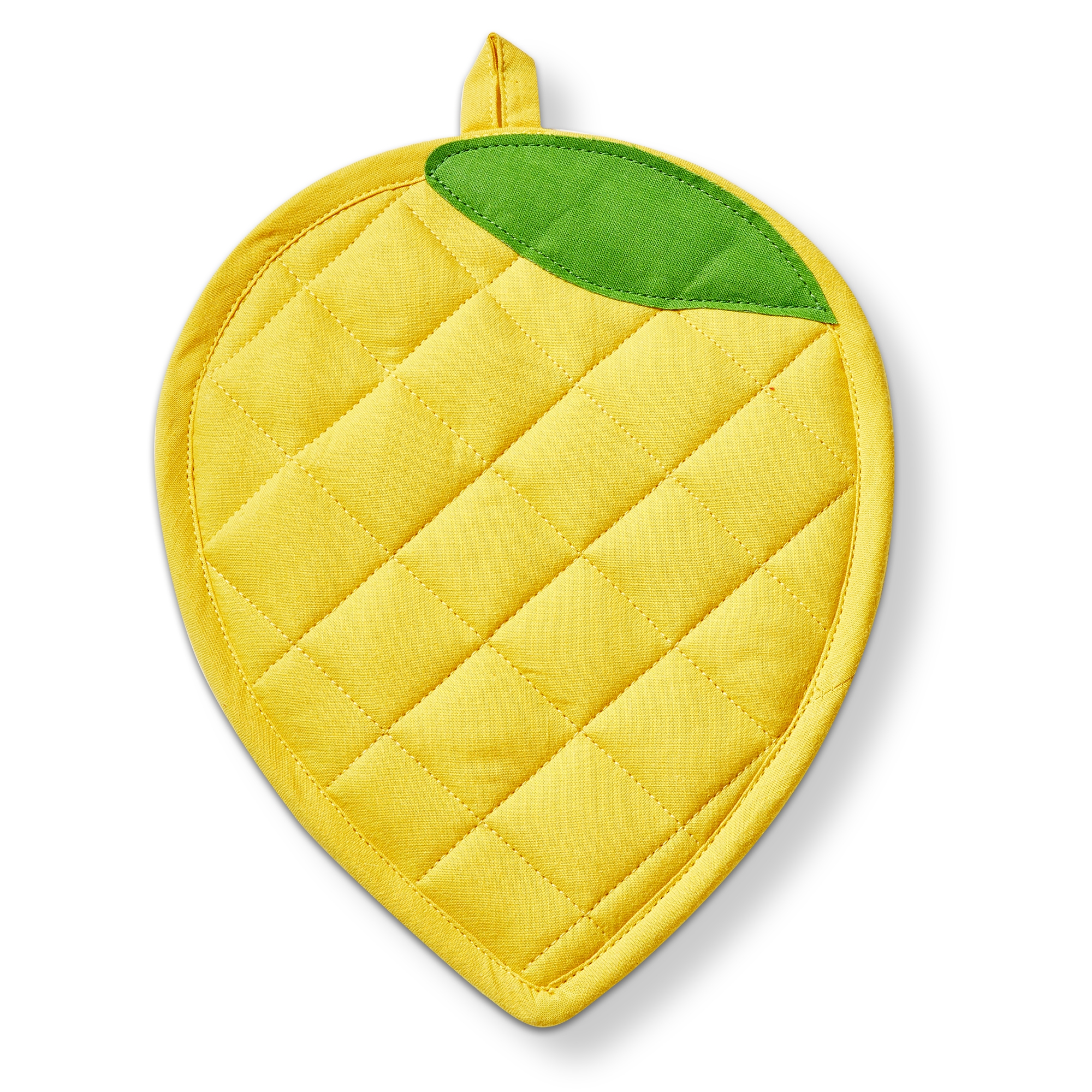 tag Lemon Potholder and Trivet Set - Kitchen Textiles, Everyday Use, Yellow, Machine Washable, 9.45 x 7.75 inches