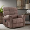 Bestier Oversized Recliner Chair for Adults, Rocker Recliner with Heat and 8-Point Vibration, Comfy Lounge Chair for Living Room with Side Pocket - 2 of 4