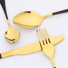 REGALWOVEN Stainless Steel Silverware with Knife Flatware Set Cutlery Set 4 Pieces - 3 of 4