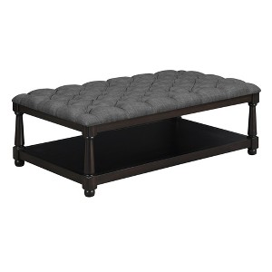 Westfield Tufted Table Ottoman Charcoal - Picket House Furnishings, Grey