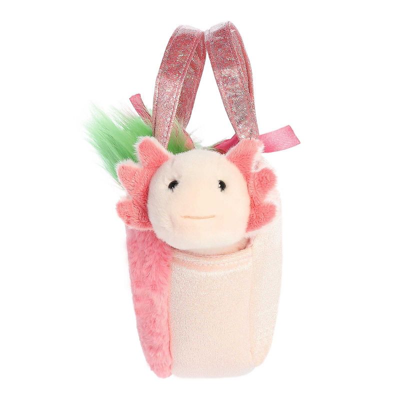 Aurora Small Strawberry Axolotl Fancy Pals Fashionable Stuffed Animal Pink 8.5", 3 of 7