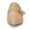 Allegra K Women's Pointed Toe Slip-on Block Heel Mules - 3 of 4