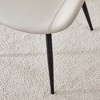 Okak Modern Cloud Comfortable Dining Chairs Set of 4, Faux Leather with Curved Widened Cushion & Metal Legs for Kitchen/Office/Bedroom - 3 of 4