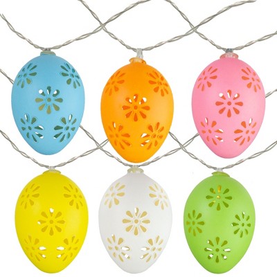 Northlight 10-Count Pastel Multi-Colored Easter Egg String Light Set 6'