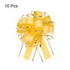 Unique Bargains Christmas Wedding Car Basket Gift Wrapping Large Organza Pull Bow 10 Pcs - 3 of 4