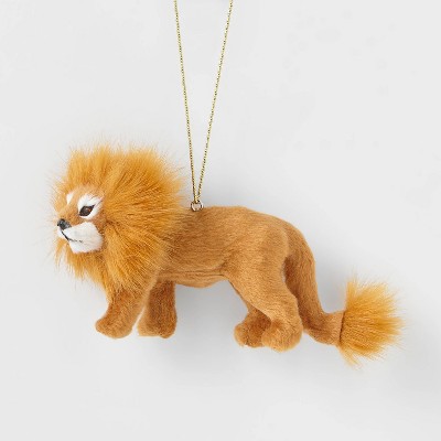 Faux Fur Jungle Lion Christmas Tree Ornament - Wondershop™
