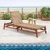 Christopher Knight Home Berywn Outdoor Acacia Wood Adjustable Chaise Lounge with Rope Seat - 2 of 4