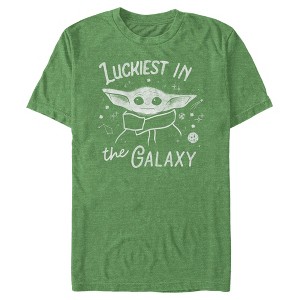 Men's Star Wars The Mandalorian The Child Luckiest in the Galaxy T-Shirt - 1 of 3