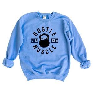 Simply Sage Market Women's Graphic Sweatshirt Hustle Kettleball - 1 of 3