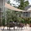 Flash Furniture Palmetto 12ft Triangle Sun Sail Shade Canopy with Included Nylon Attachment Ropes in Sand - 3 of 4
