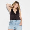 Women's Tie-Front Lace Tank Top - Wild Fable™ - 2 of 4