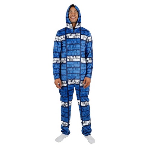 The Office Dunder Mifflin Aop Union Suit Medium : Target