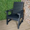 Weatherly Outdoor Dining Arm Chair - Federal Blue - highwood: Sturdy Patio Chairs, Fade & Water-Resistant - 2 of 3