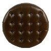 Large Tufted Round Storage Ottoman - HomePop - image 4 of 4