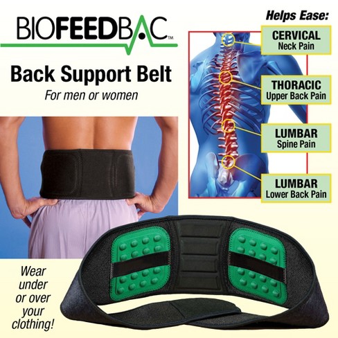 Copper Joe Back Brace for Lower Back Pain Relief, Back Support Belt Men and  Women With Adjustable Black Velcro Lumbar Support Belt for Sciatica