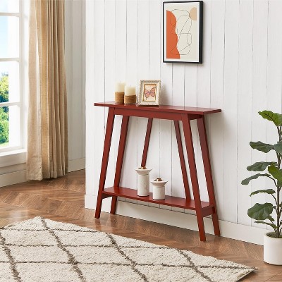 Kings Brand Furniture Console Table - Narrow Sofa Table with Storage Shelf for Hallway, Front Hall, Entryway, Living Room