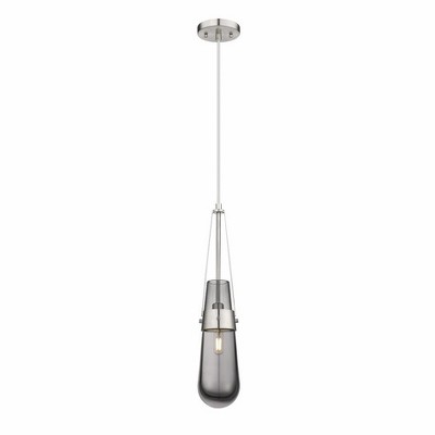 Milan - 1 Light Pendant In Art Deco Style-20.63 Inches Tall and 4.38 Inches Wide