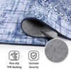 Area Rug 8¡Á10 Vintage Medallion Machine Washable Rugs Non Slip Non Shedding Distressed Printed Low Pile Foldable Carpet for Bedroom - 3 of 4