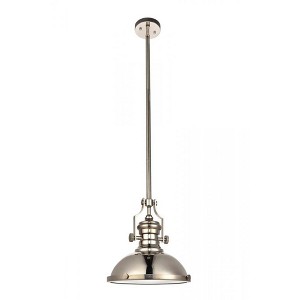 Elegant Lighting Eamon Collection Pendant D13 H13.3 Lt:1 Polished Nickel Finish - 1 of 4