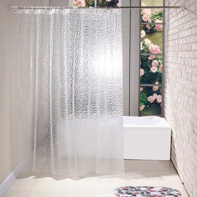 LunaLulinlk 3D Water Cube Clear Bathroom Shower Curtains 78" x 72"