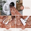 Acekool 6x9 Washable Area Rug, Soft Low Pile Non-Slip Geometric Accent Carpet, Foldable, Red for Bedroom, Dining Room, Nursery - 4 of 4
