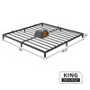 Bed Frame, No Box Spring Needed, Low Profile Heavy-Duty Metal Platform with Sturdy Steel Slats, Noise-Free, Easy Assembly, Black - 2 of 4